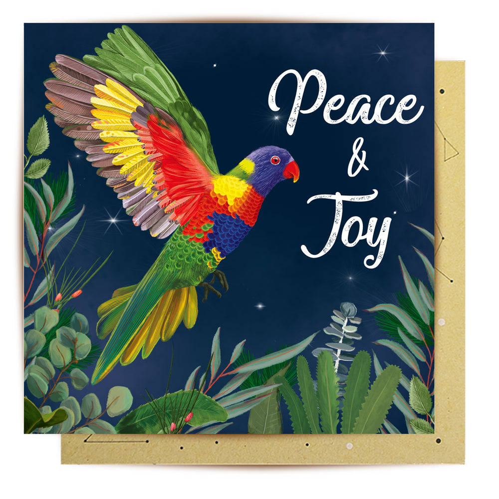 Greeting Card Enchanted Lorikeet