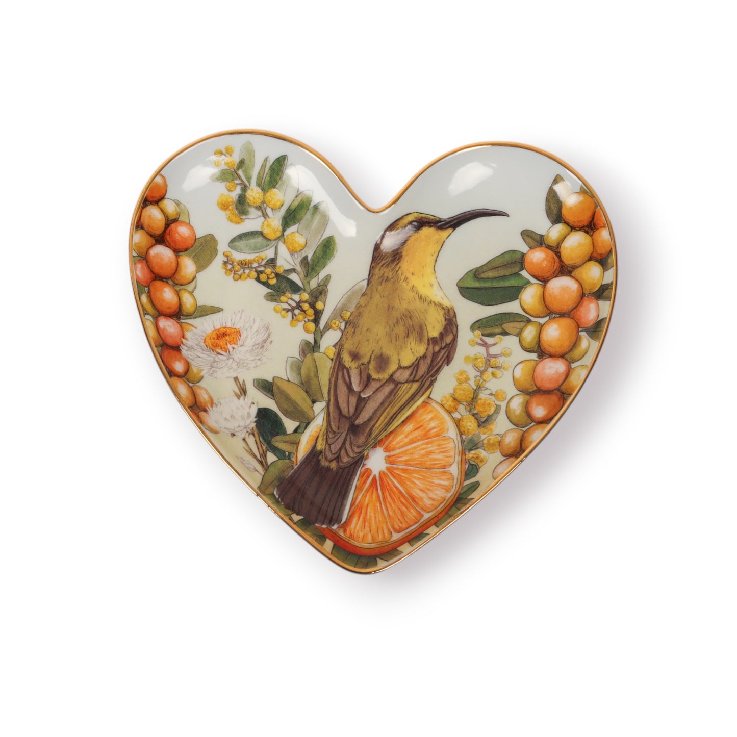 Heart Shape Trinket Tray Golden Hour