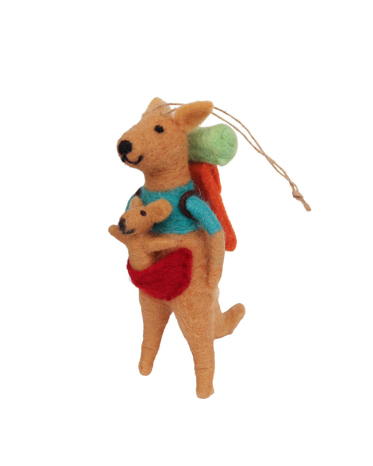 Felt Ornament Kangaroo With Baby
