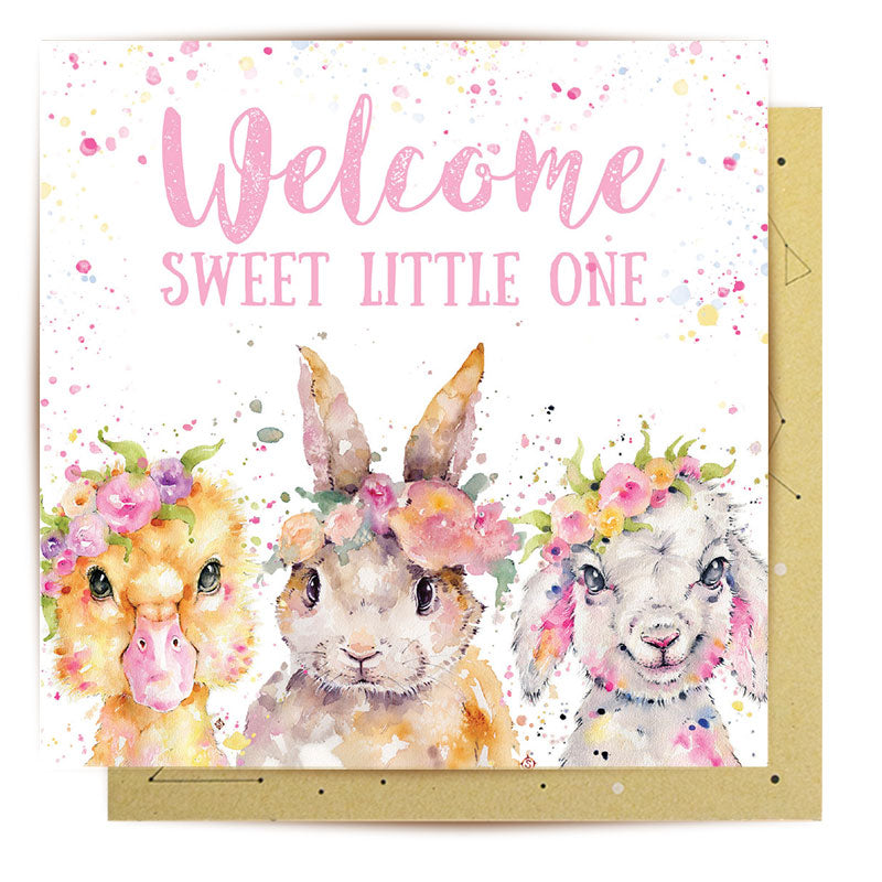 Greeting Card  Spring Babies