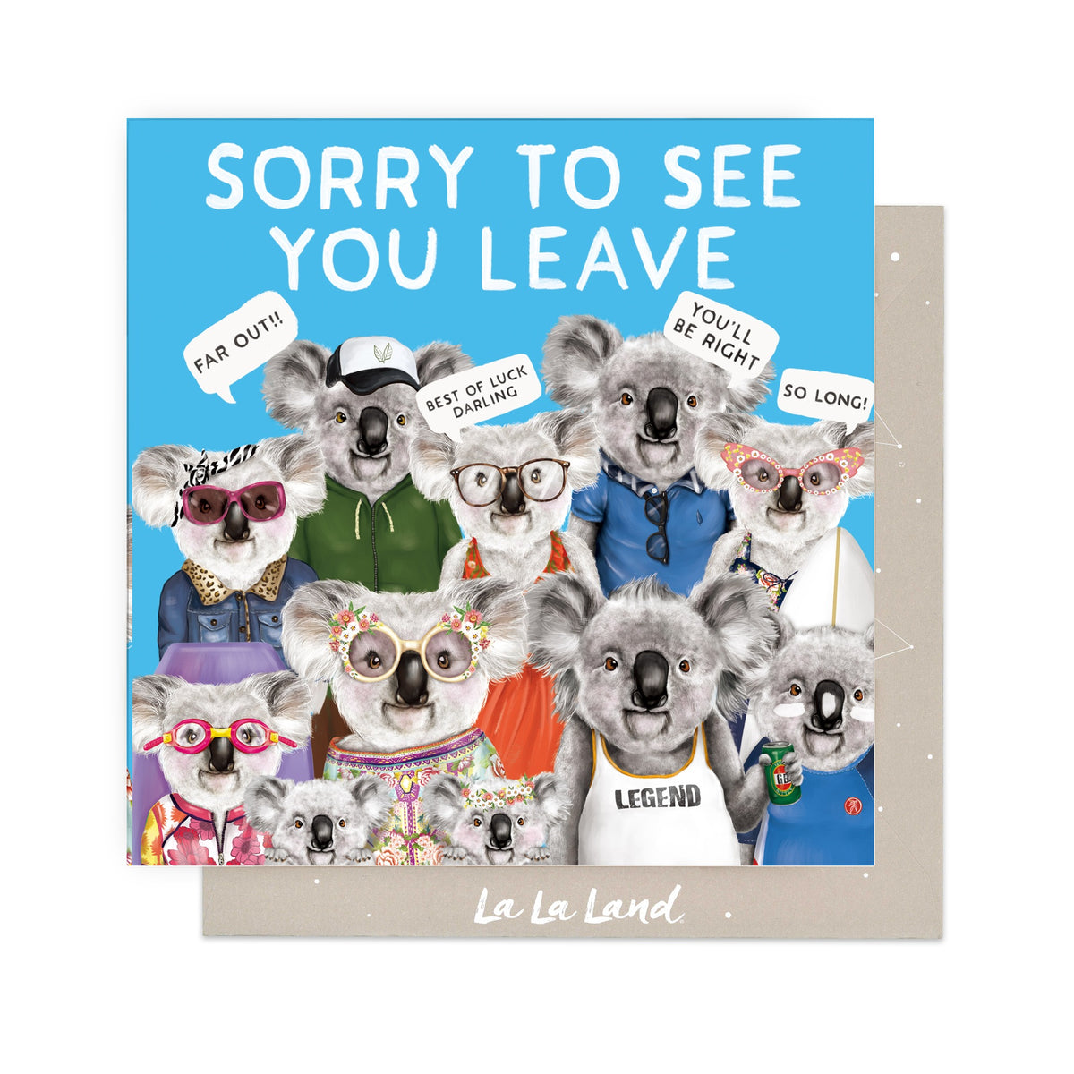 Greeting Card Sorry To See You Leave