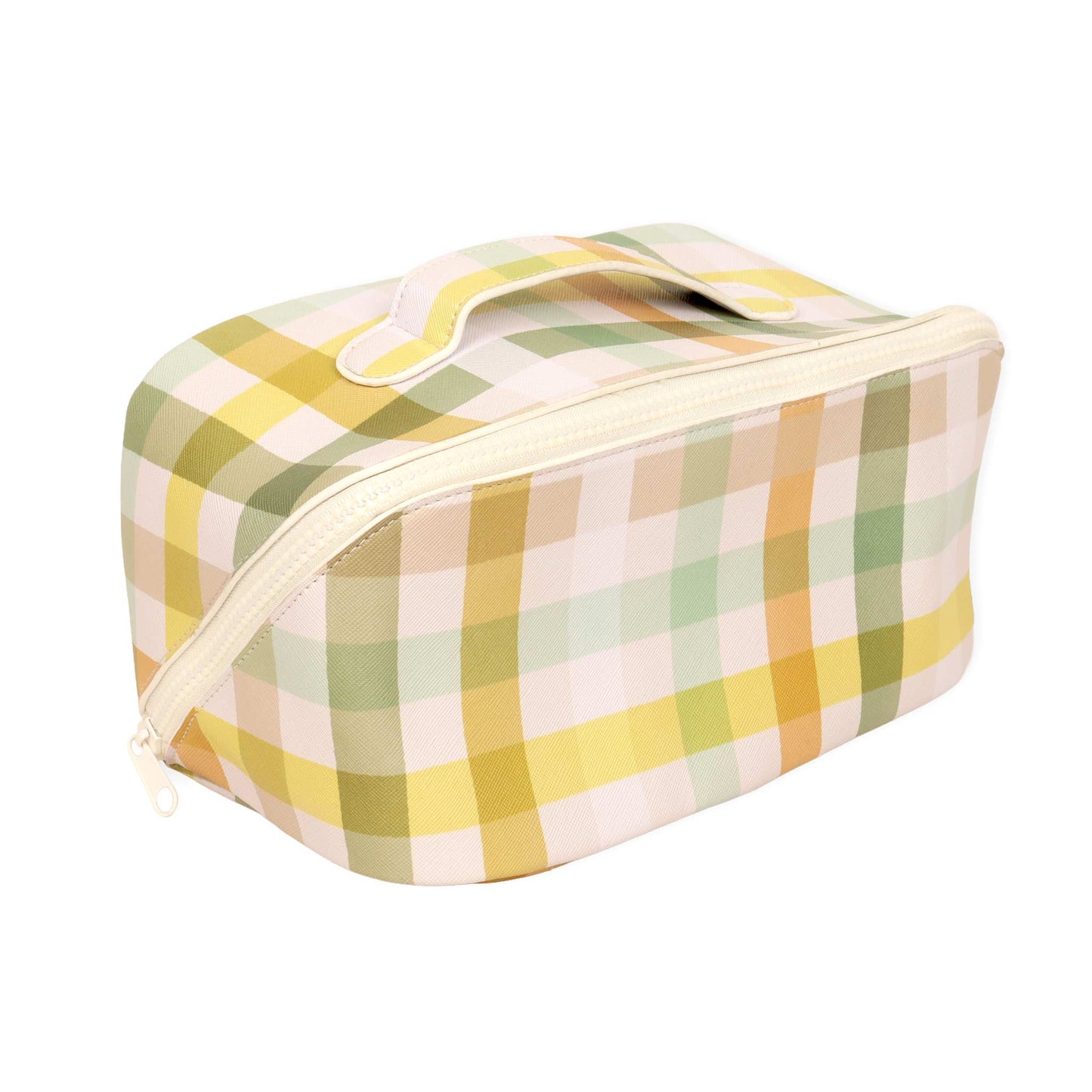 Cosmetic bag Golden Hour Checked