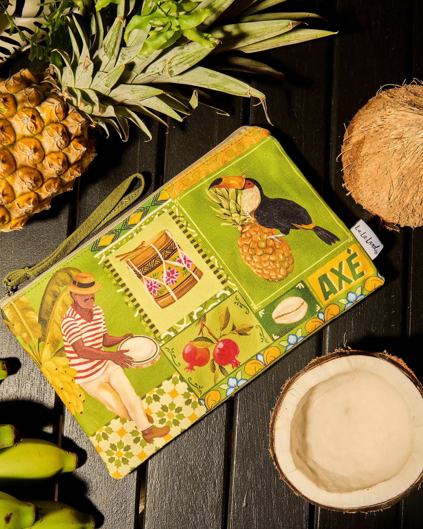 Clutch Purse Brazilian Summer Grid