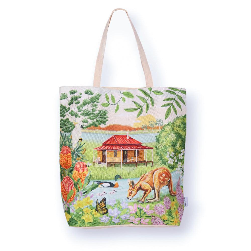 Shopping Tote Garden Giggles River