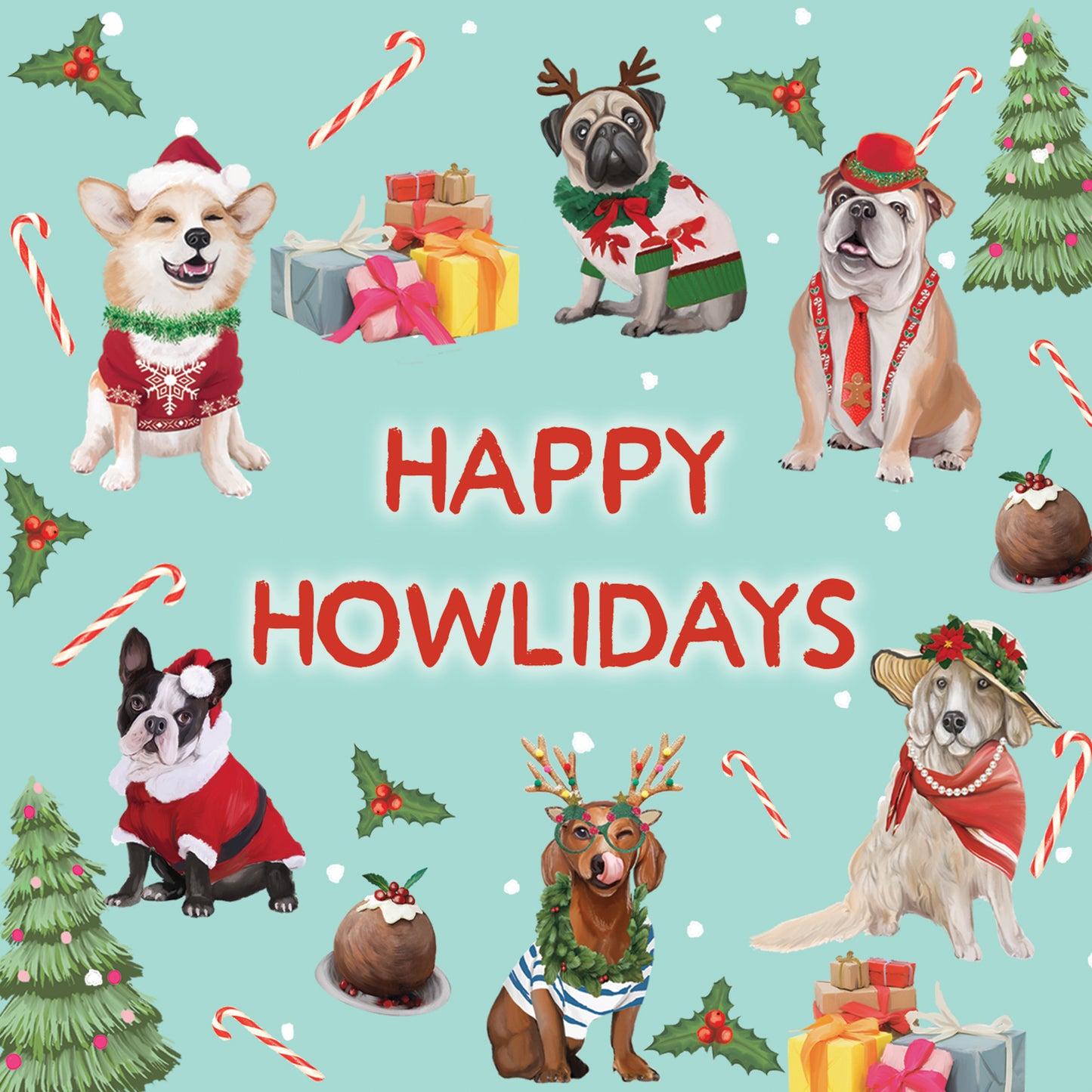 Greeting Card Happy Howlidays