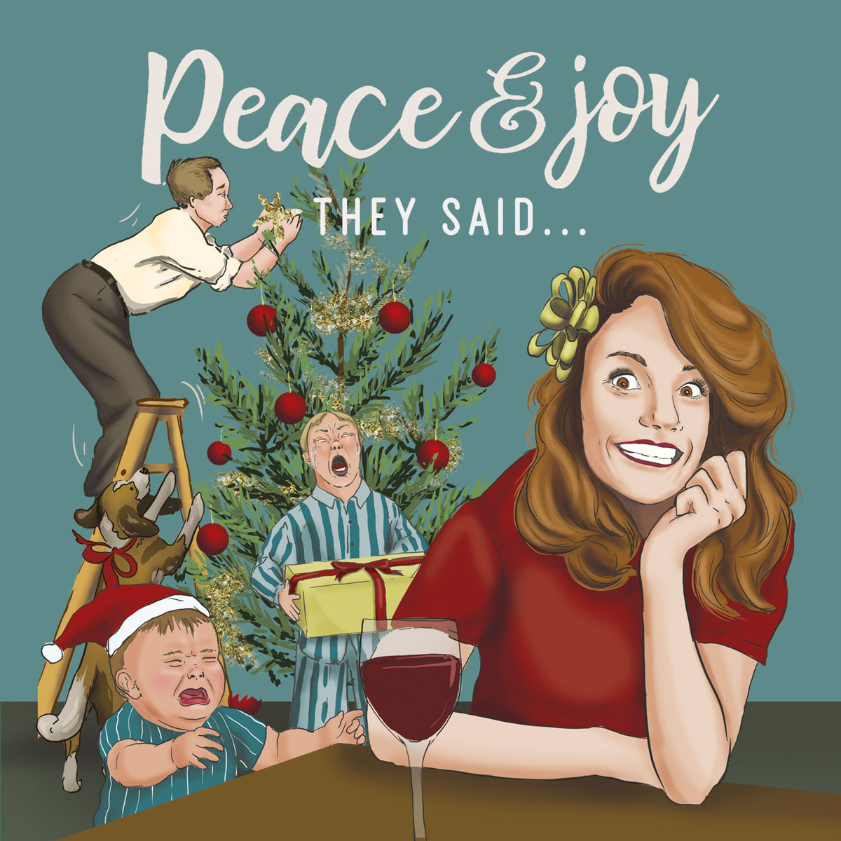 Greeting Card Peace & Joy They Said