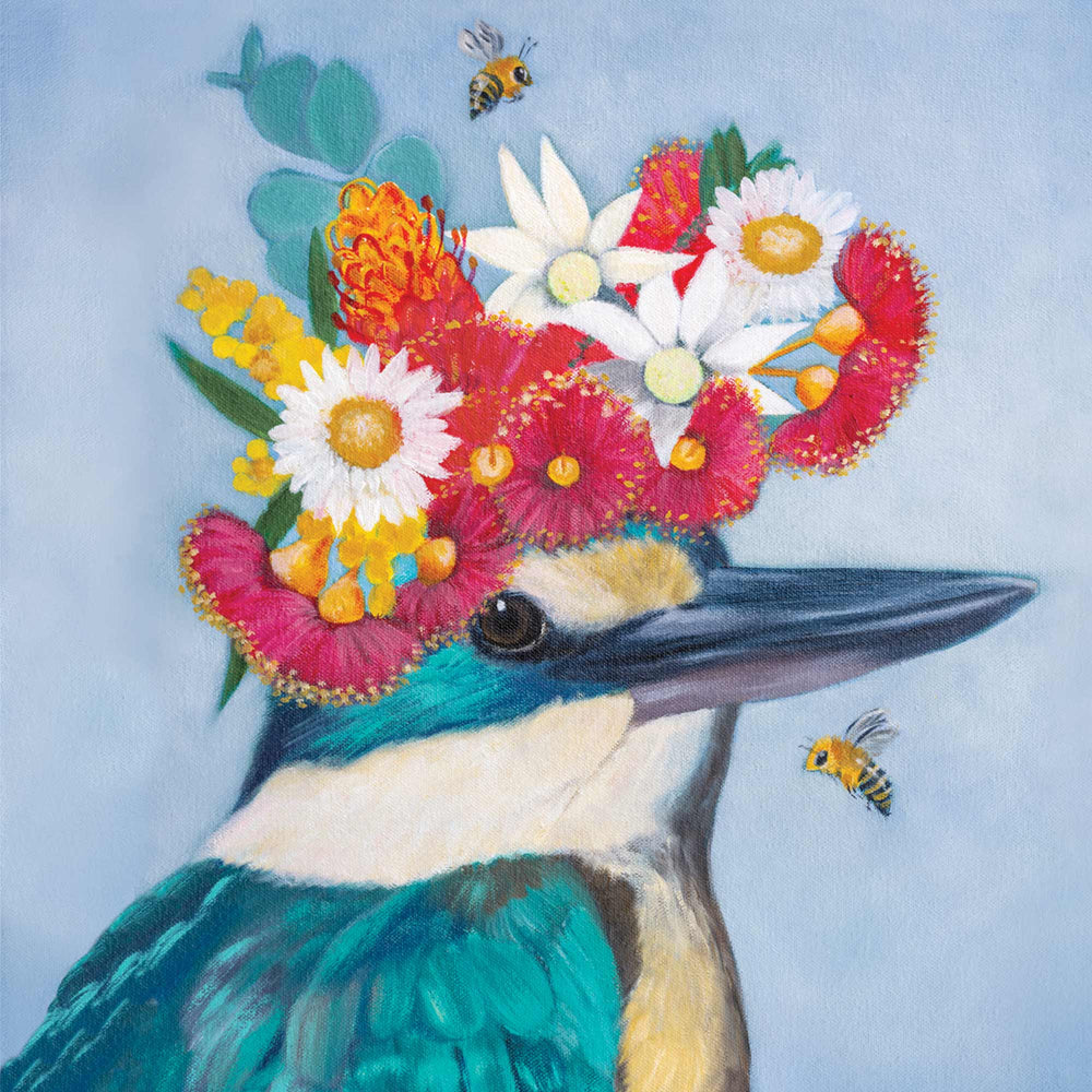 
                      
                        Greeting Card Floral Kingfisher
                      
                    