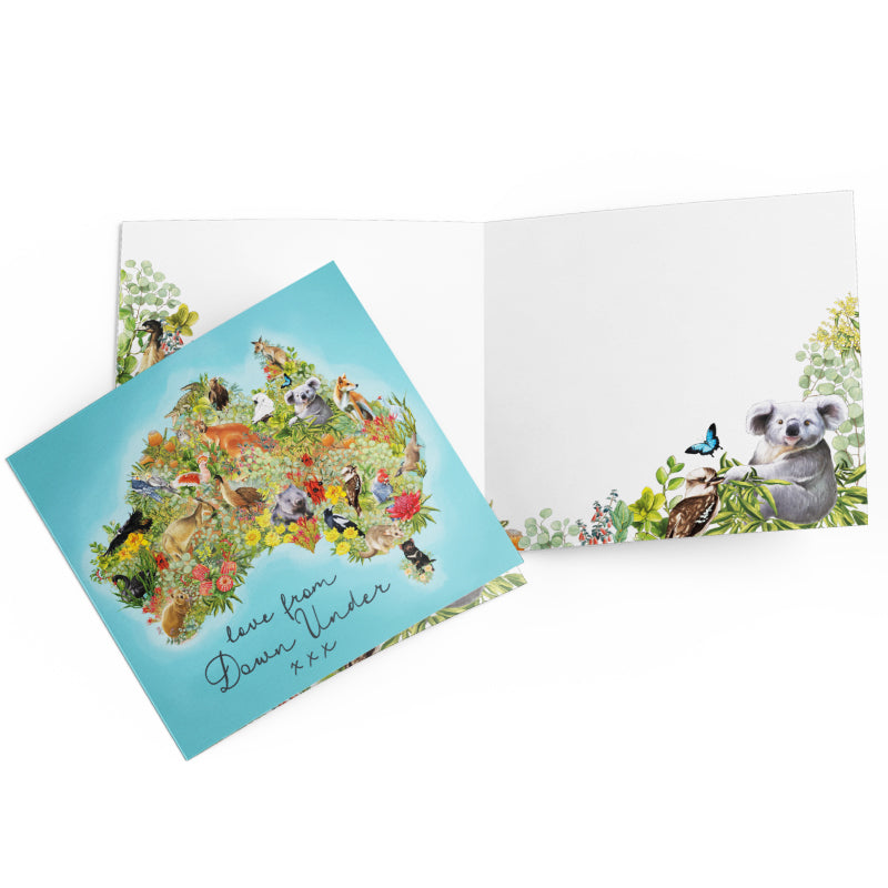 Greeting Card Love From Down Under