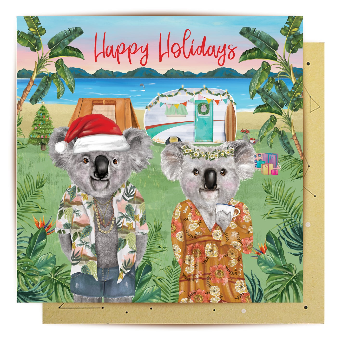 Greeting Card Bob & Barb Camping