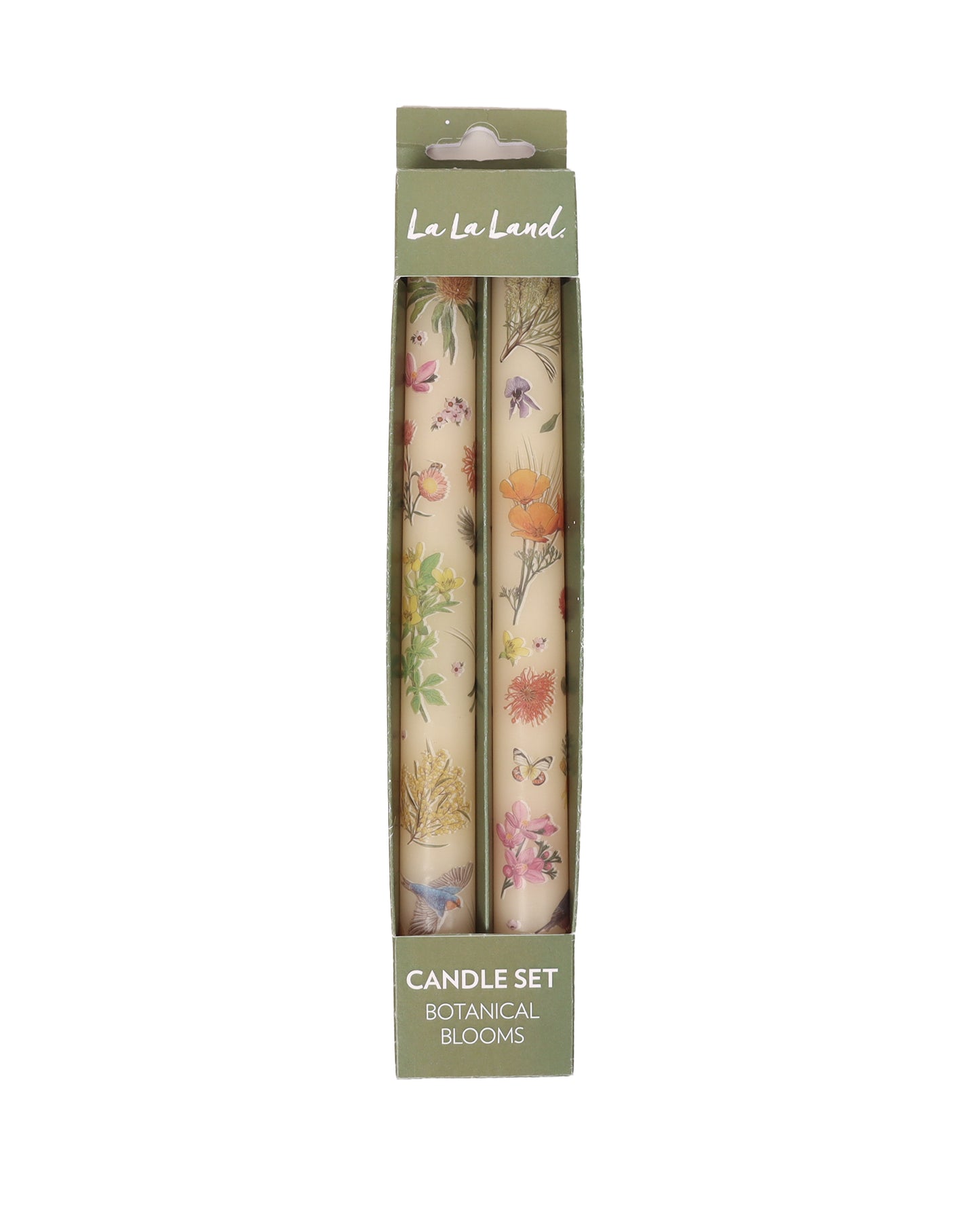 Taper Candle Set Botanical Blooms