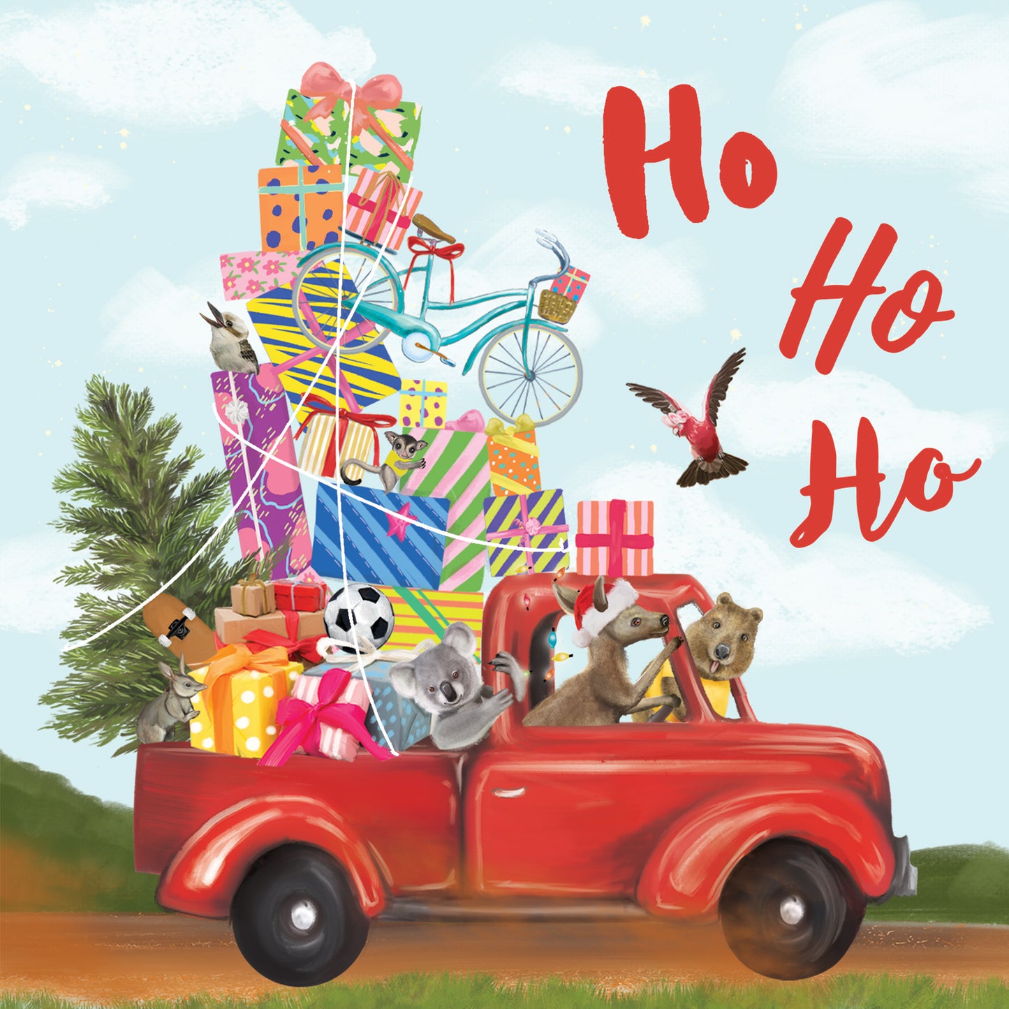 Greeting Card Christmas Truck