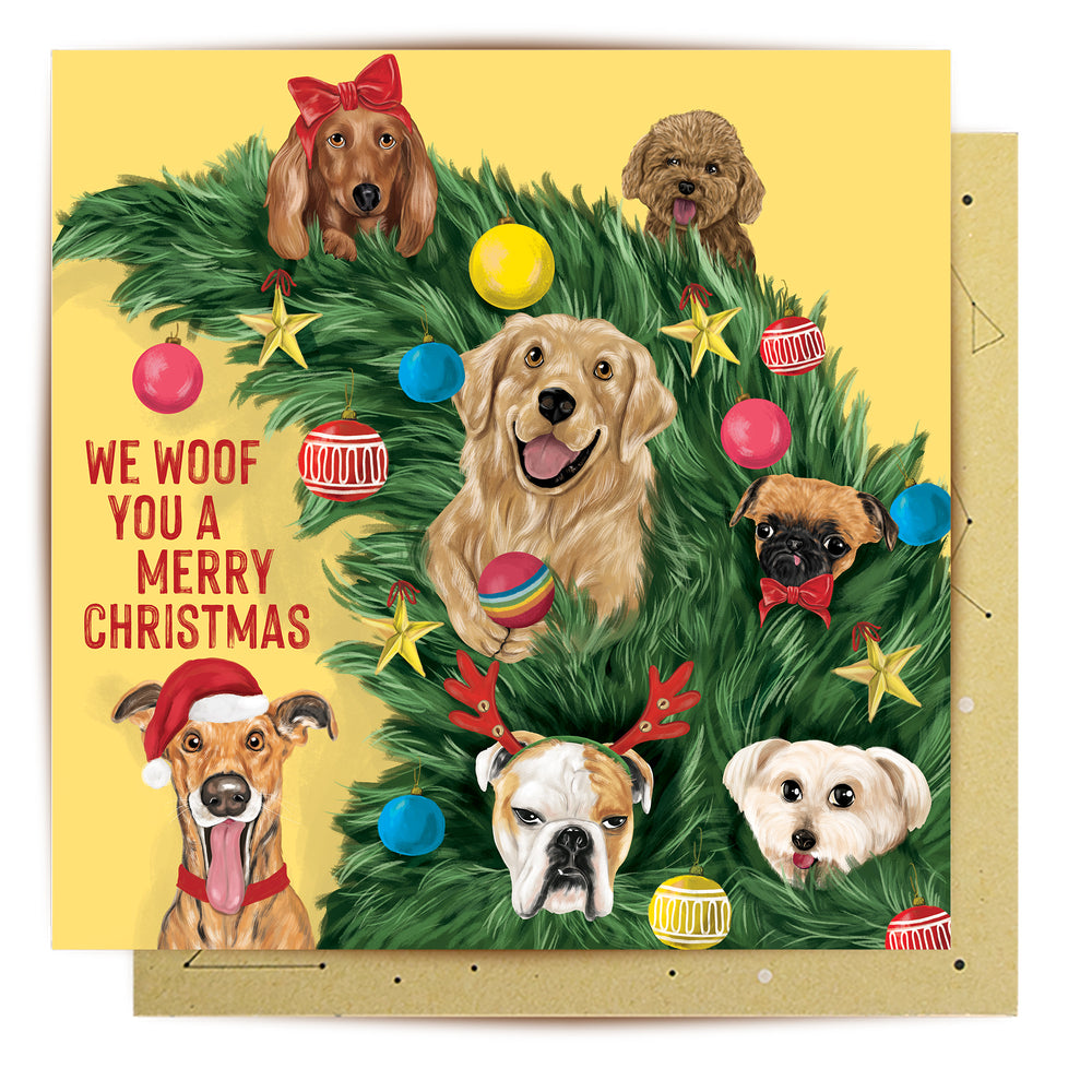 
                      
                        Greeting Card Woof You A Merry Xmas
                      
                    