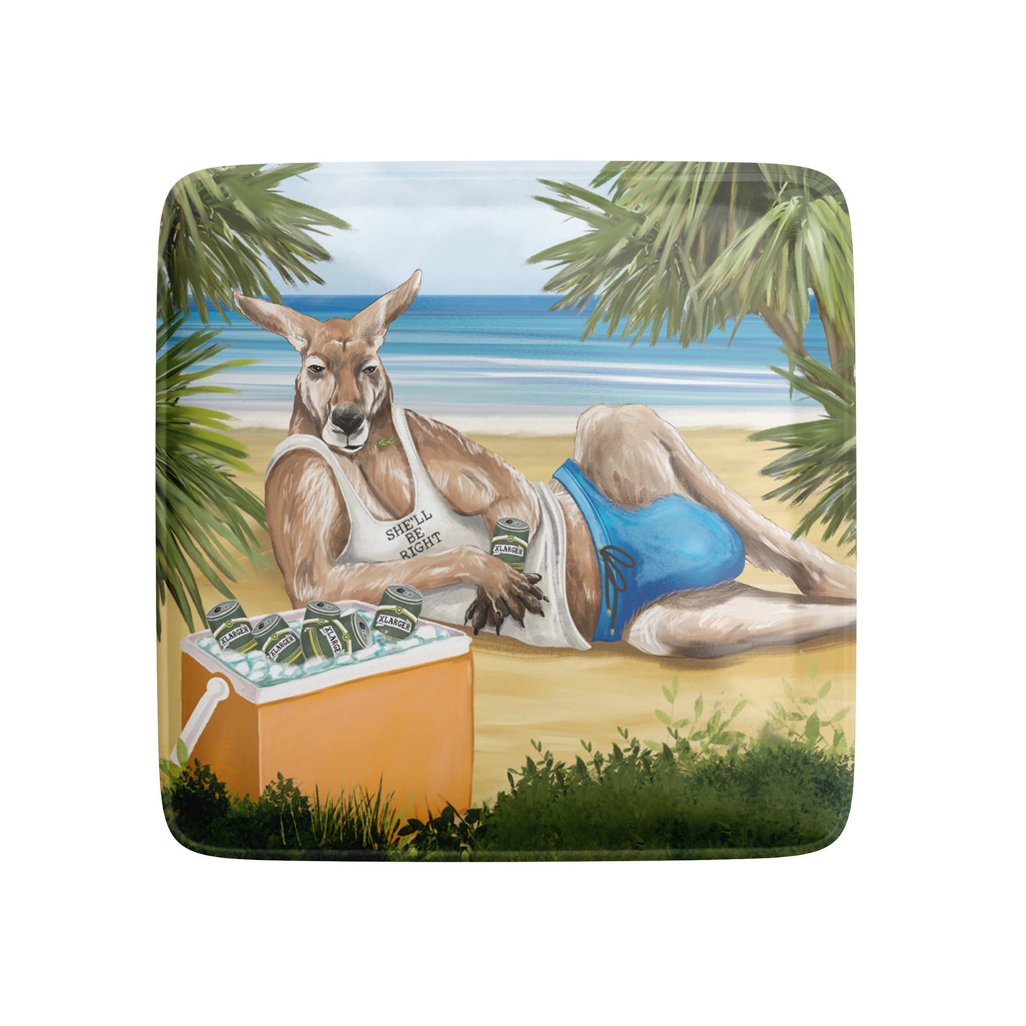 Fridge Magnet My Eyes Are Up Here Beach