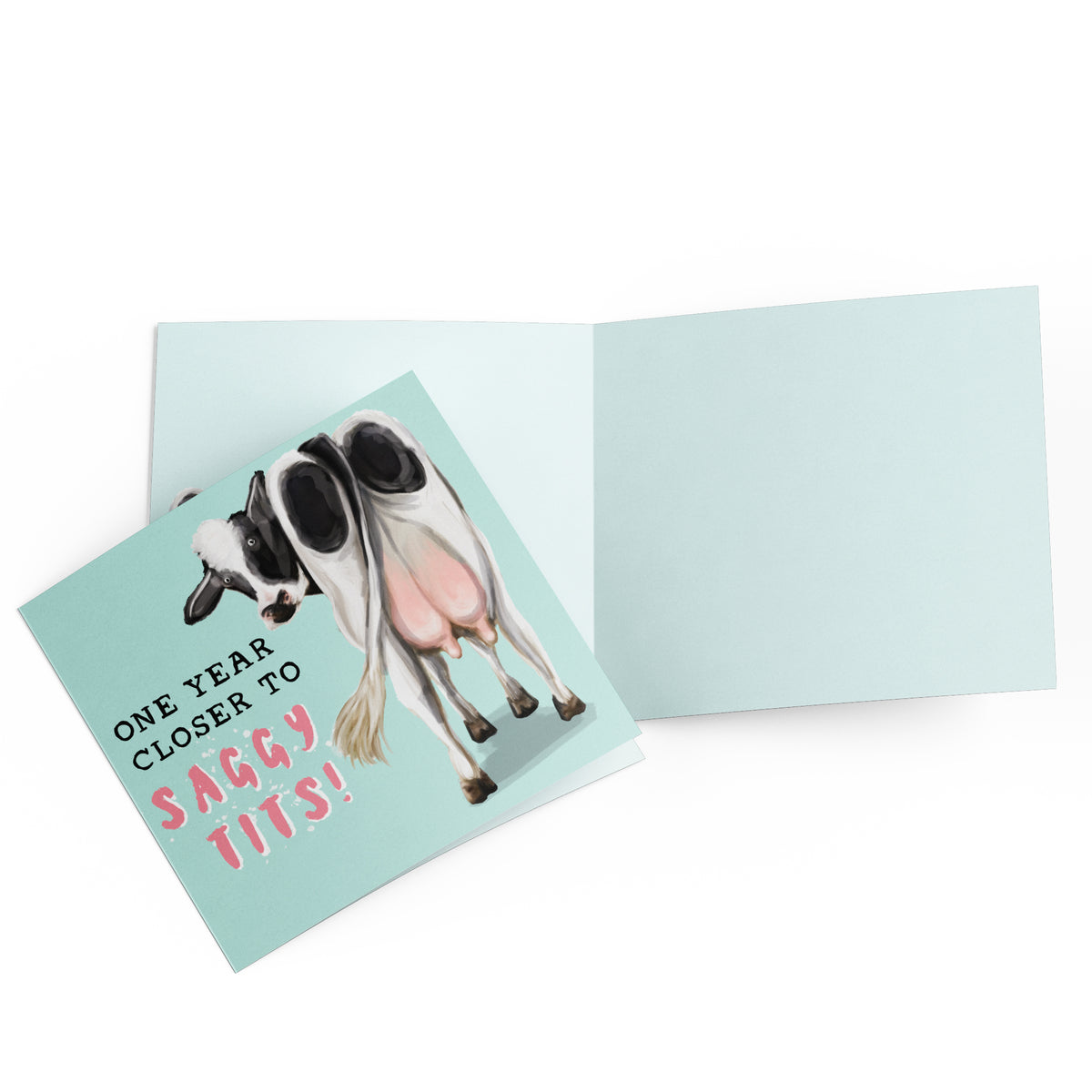 Greeting Card Saggy Tits