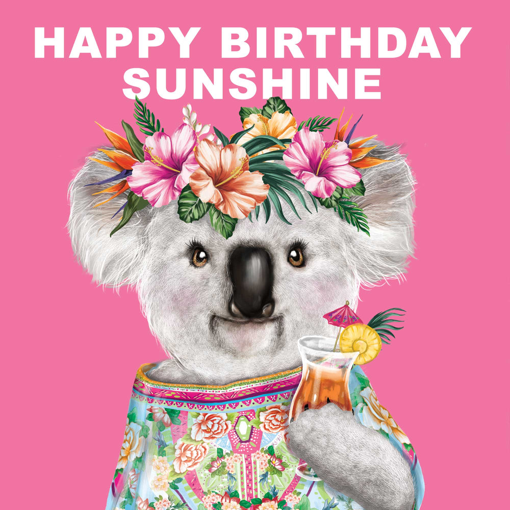 
                      
                        Greeting Card Happy Birthday Sunshine Koala
                      
                    