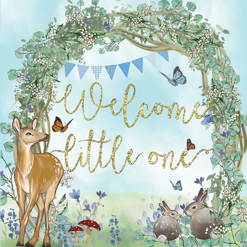 
                      
                        Greeting Card  Welcome Baby Blue
                      
                    