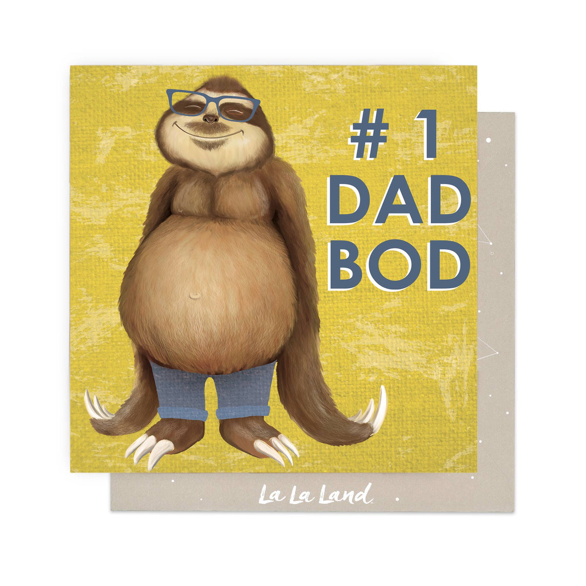 Greeting Card Dad Bod Sloth