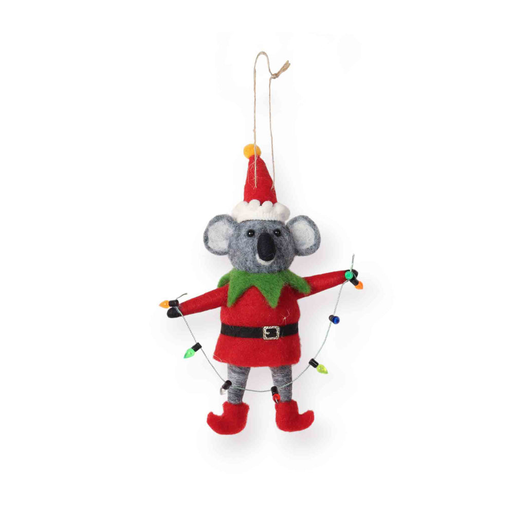 Felt Ornament Elf Koala