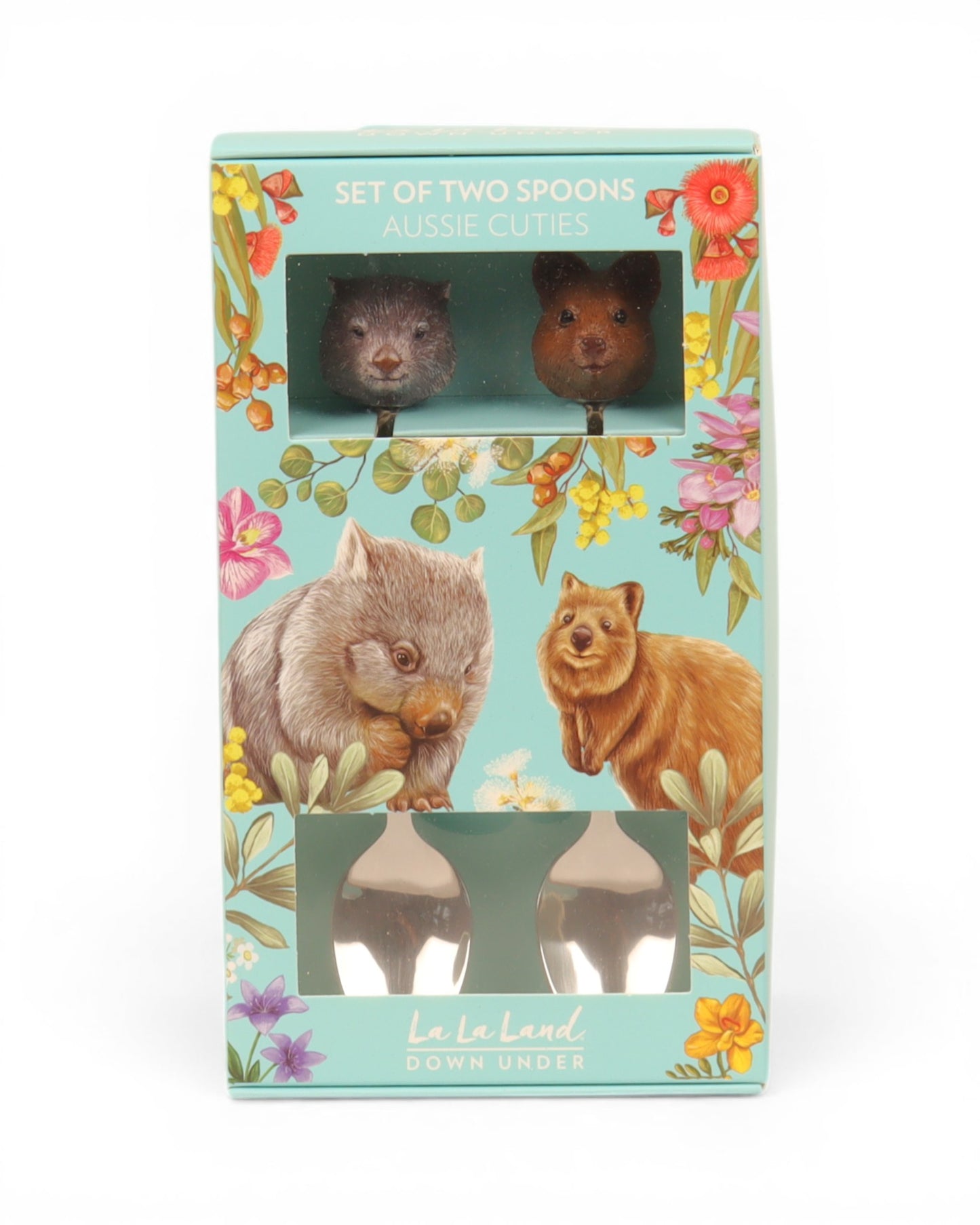 Resin Spoons Aussie Cuties Wombat & Quokka
