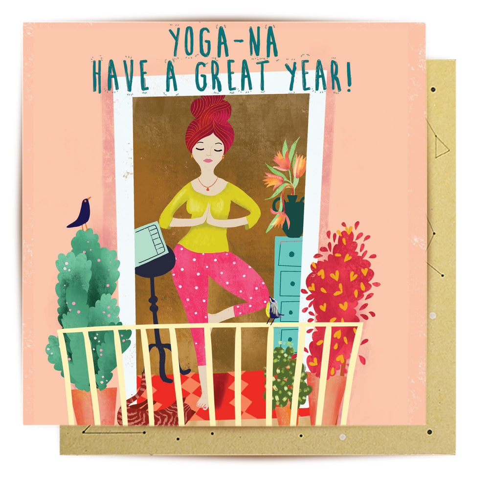 Greeting Card Yoganna have a great day
