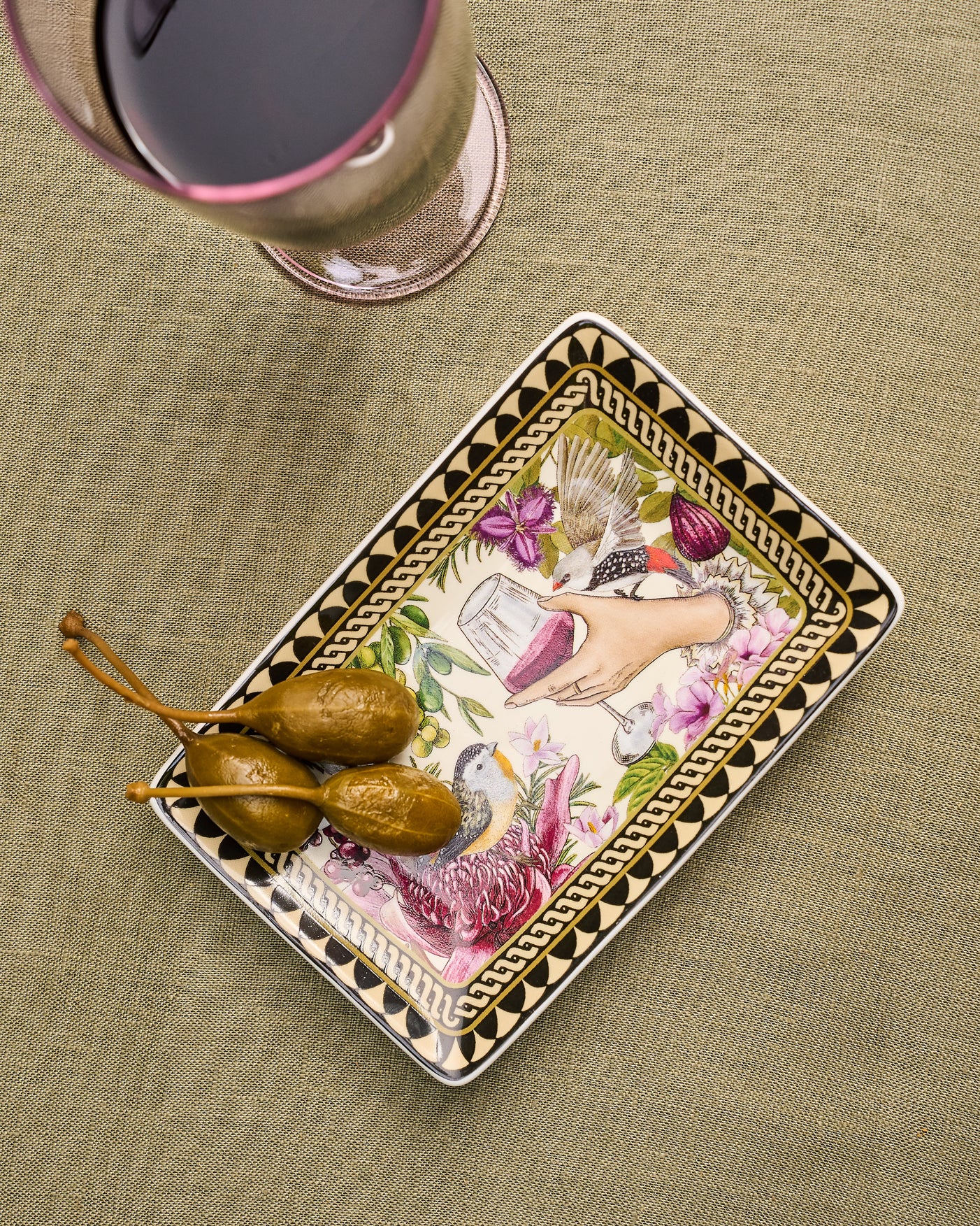 Rectangle Trinket Tray Vineyard Visions