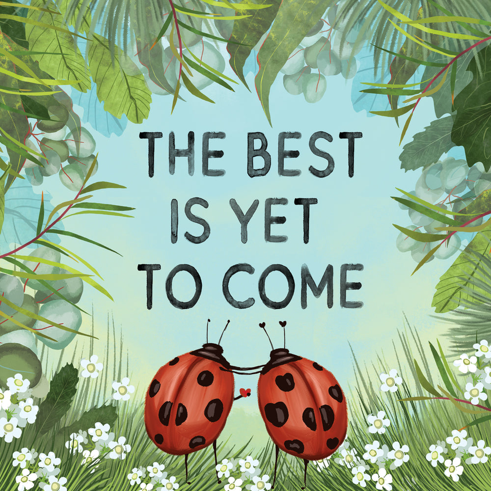 
                      
                        Greeting Card The Best Is Coming Ladybugs
                      
                    