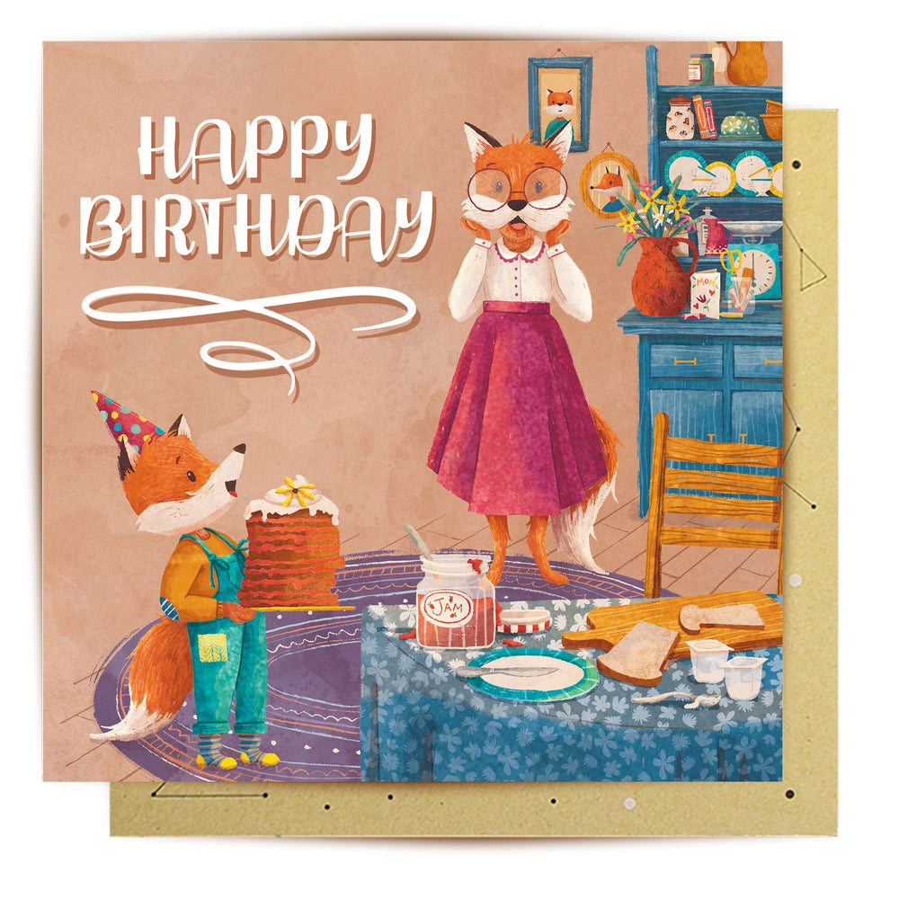 
                      
                        Greeting Card Foxes Birthday
                      
                    