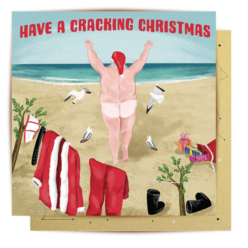 Greeting Card Cracking Christmas
