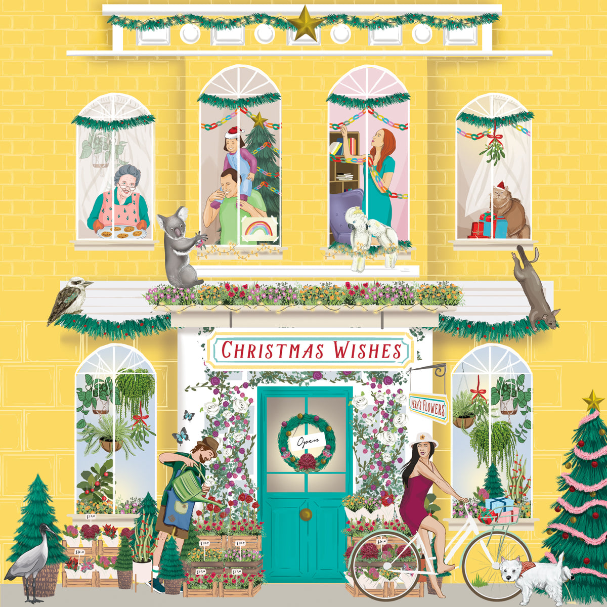 Greeting Card Christmas Wishes Neighbours