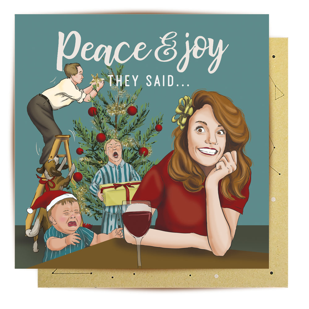 Greeting Card Peace & Joy They Said