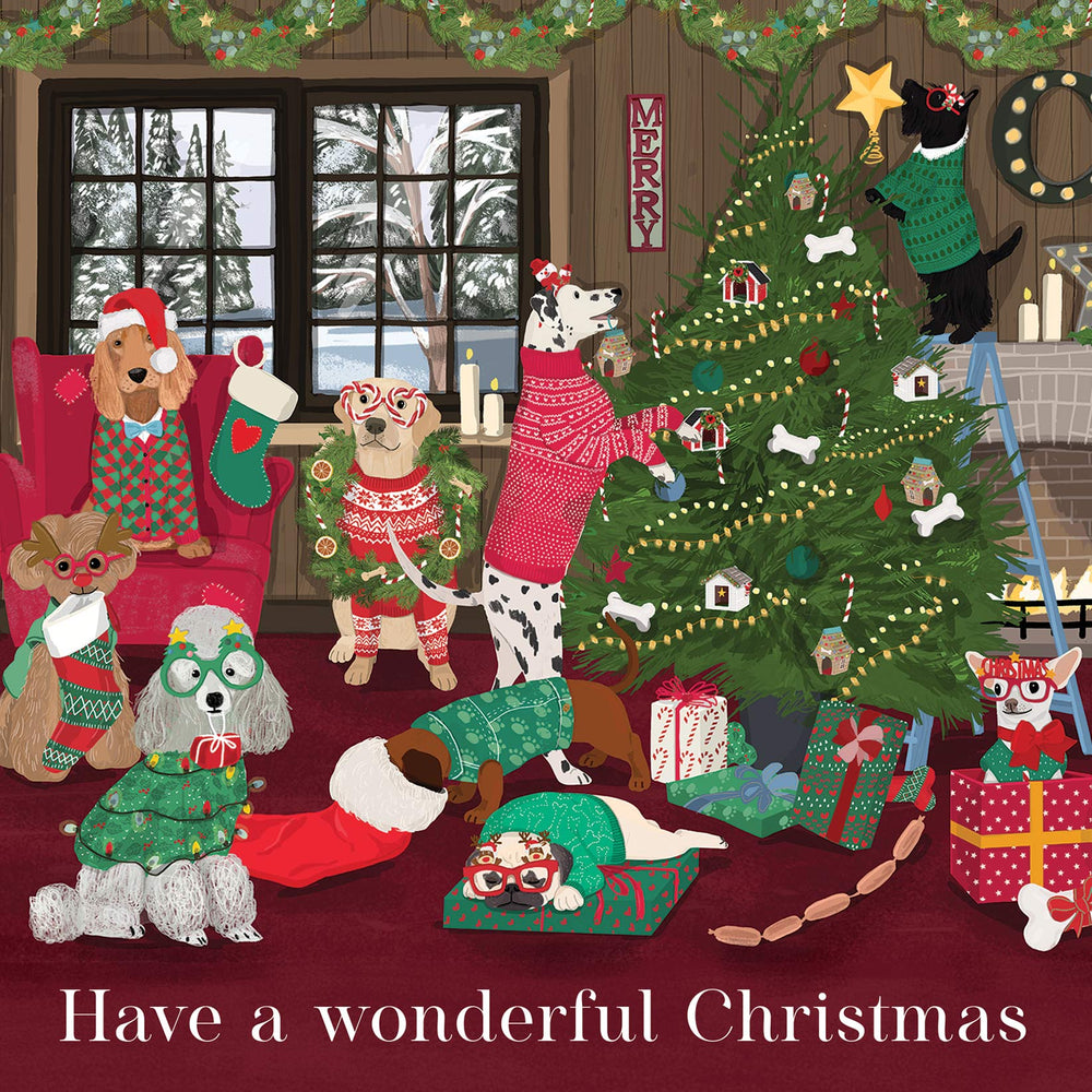 
                      
                        Greeting Card Family In Christmas
                      
                    