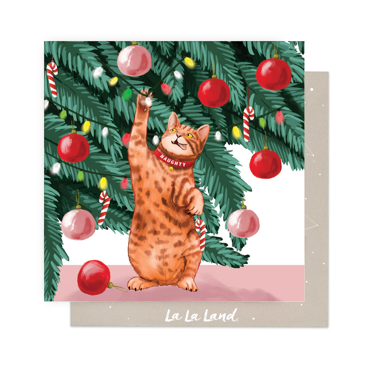 Greeting Card Naughty Cat