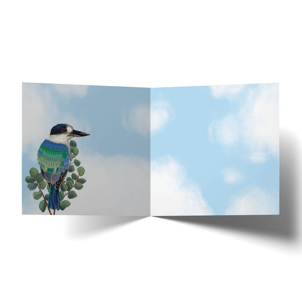 Greeting Card With Love Kookaburra