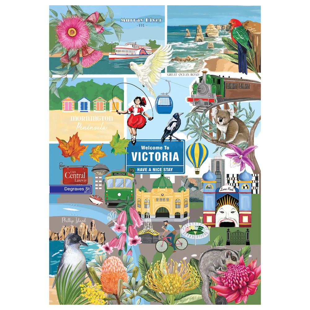 
                      
                        Art Print G'day Australia VIC
                      
                    