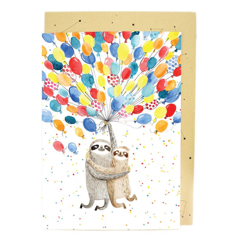 Supersize Card Sloth Balloons