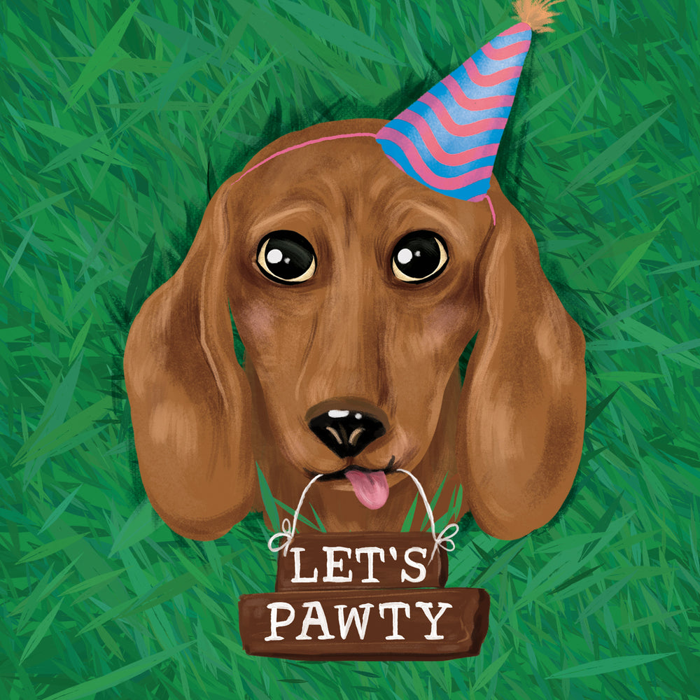 
                      
                        Greeting Card Lets Pawty Dachshund
                      
                    