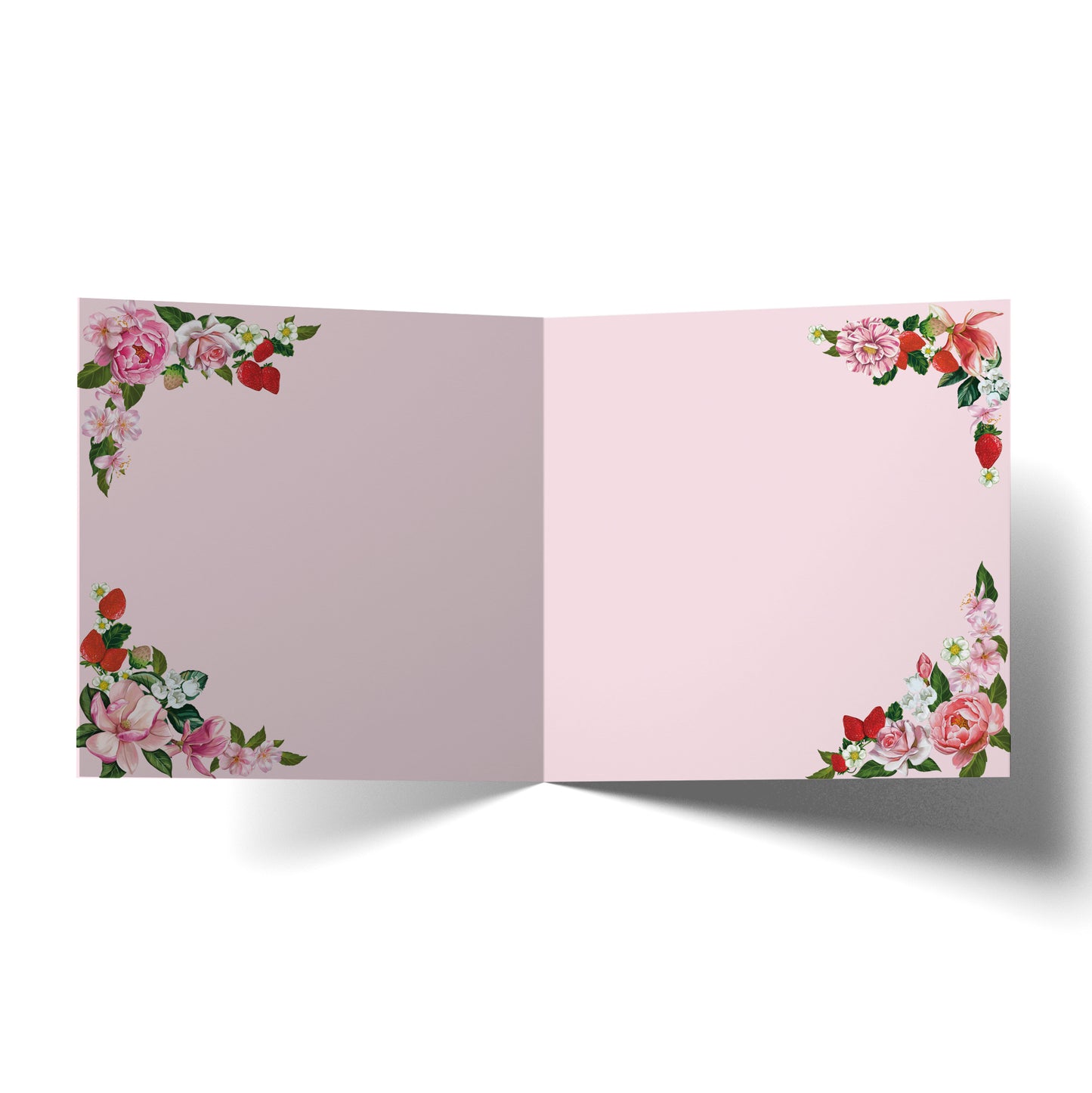 Greeting Card Mum Strawberries And Roses