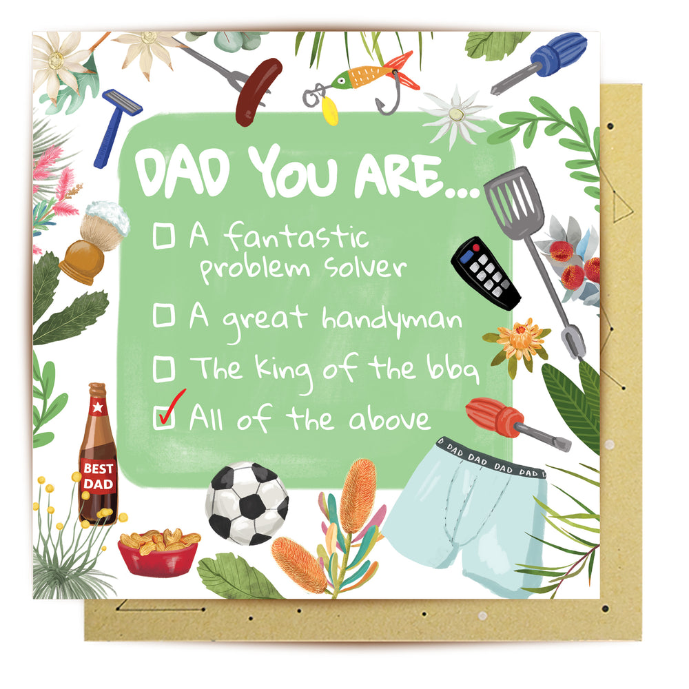 
                      
                        Greeting Card All Of The Above Dad
                      
                    