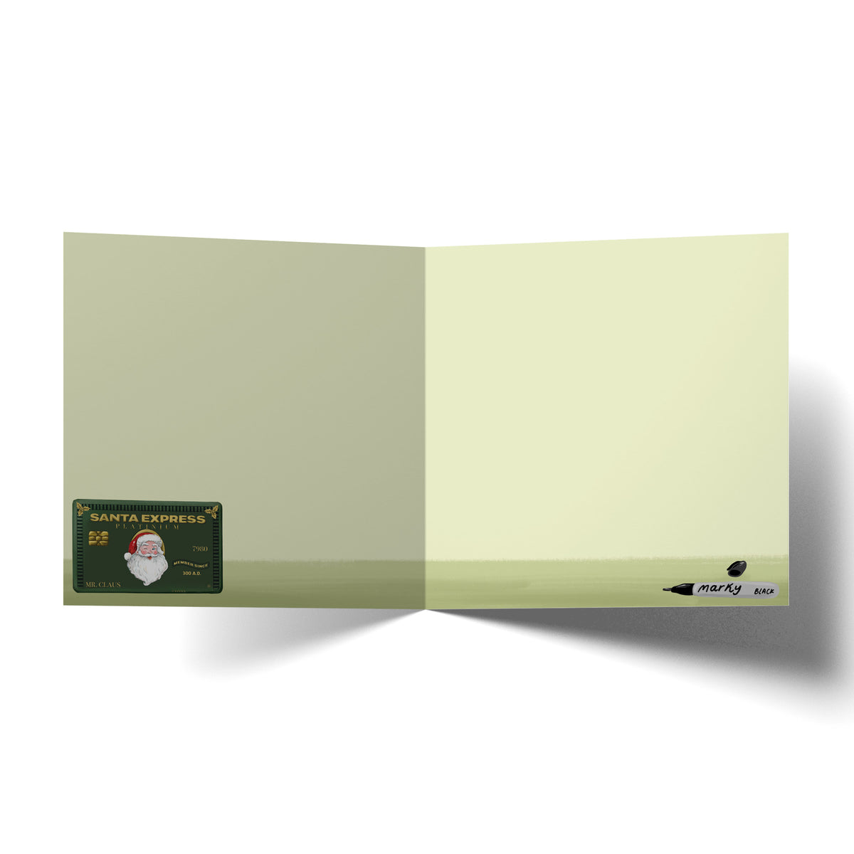 Greeting Card Santa's List