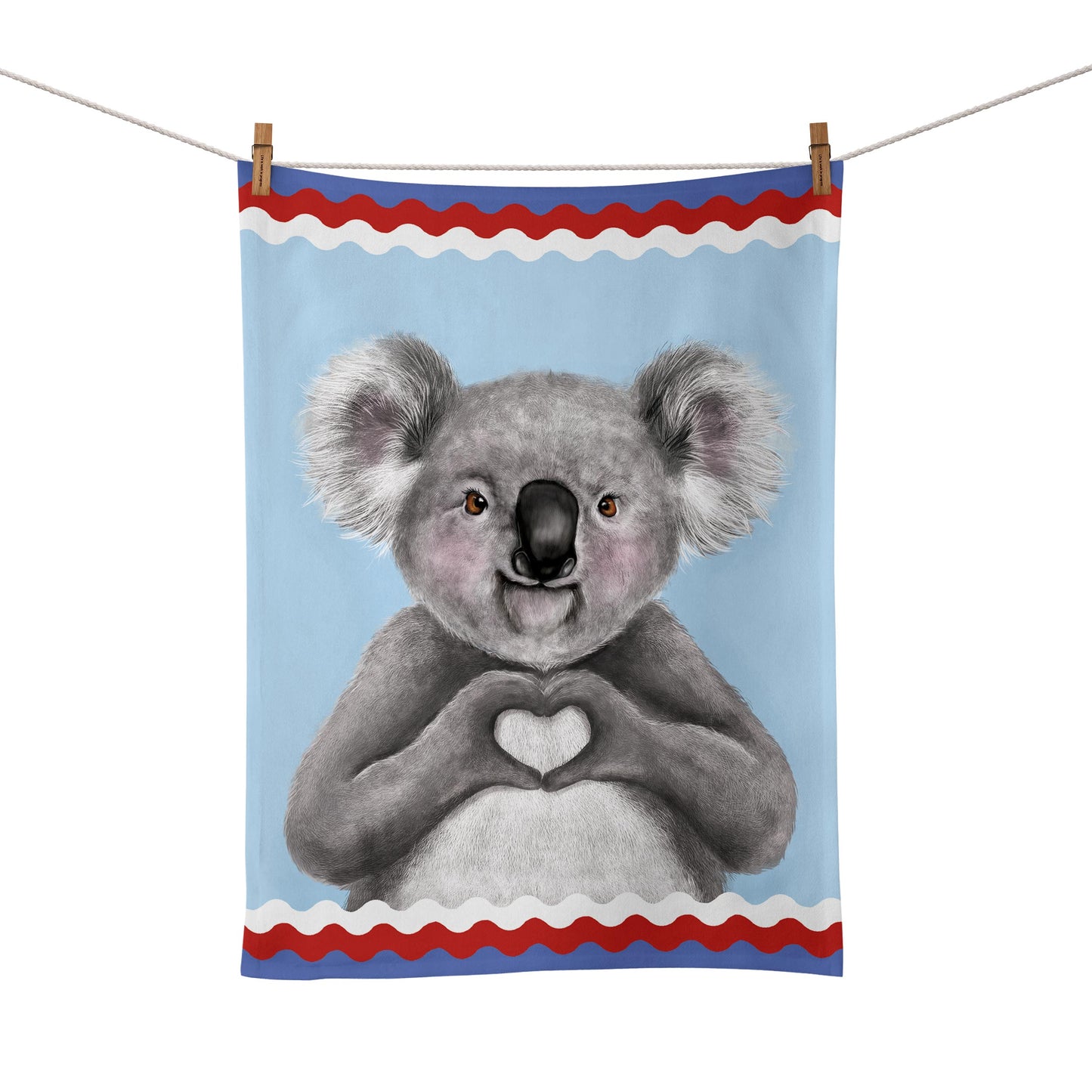 Tea Towel I Heart Koala