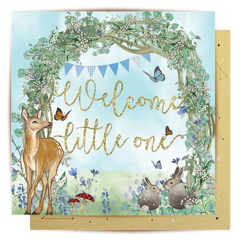 
                      
                        Greeting Card  Welcome Baby Blue
                      
                    