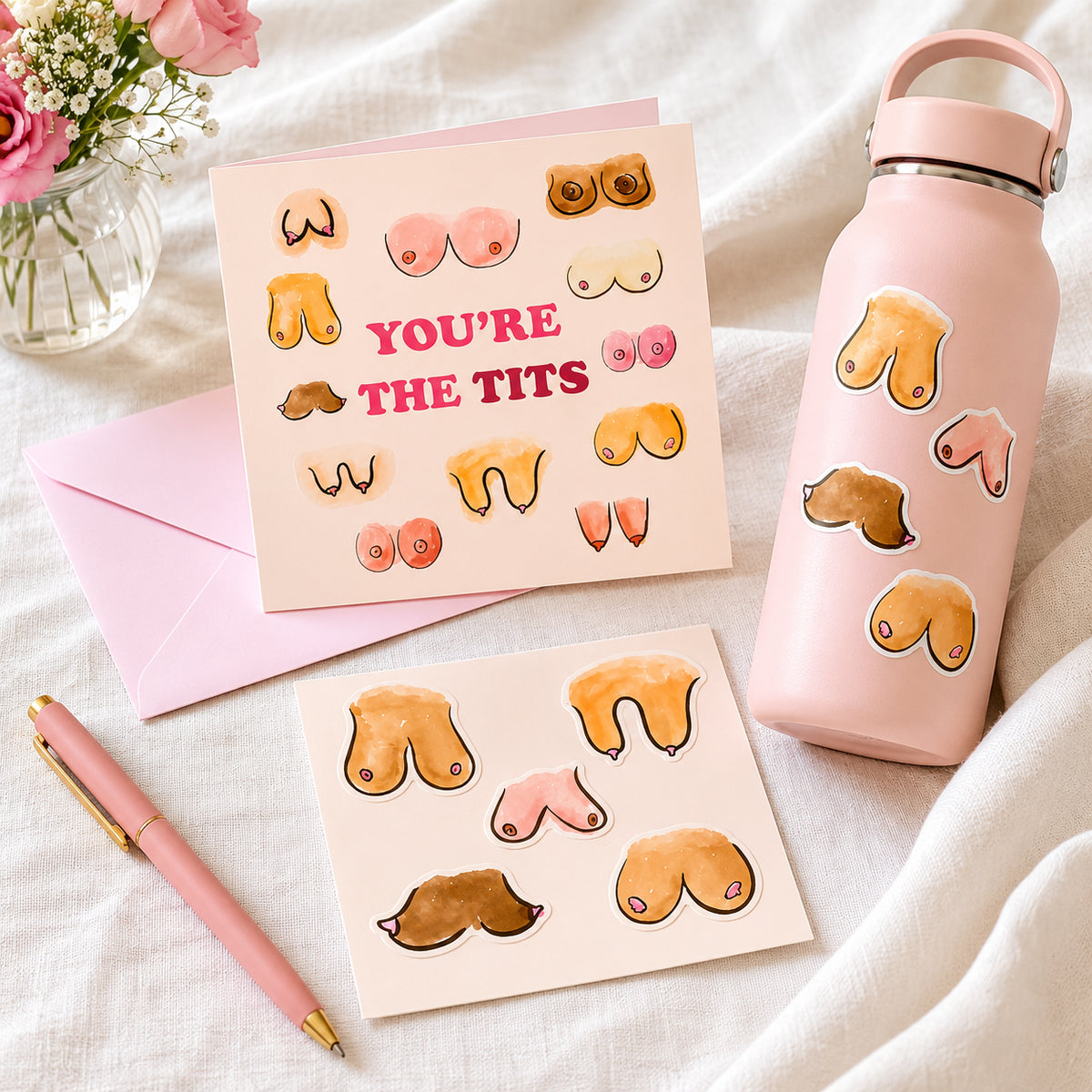 Sticker Card You're The Tits