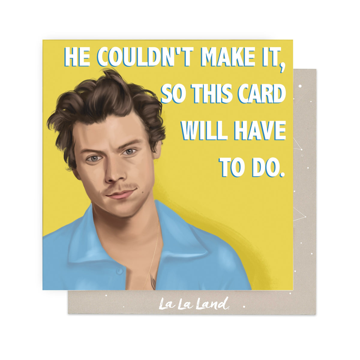 Greeting Card He Couldn't Make It