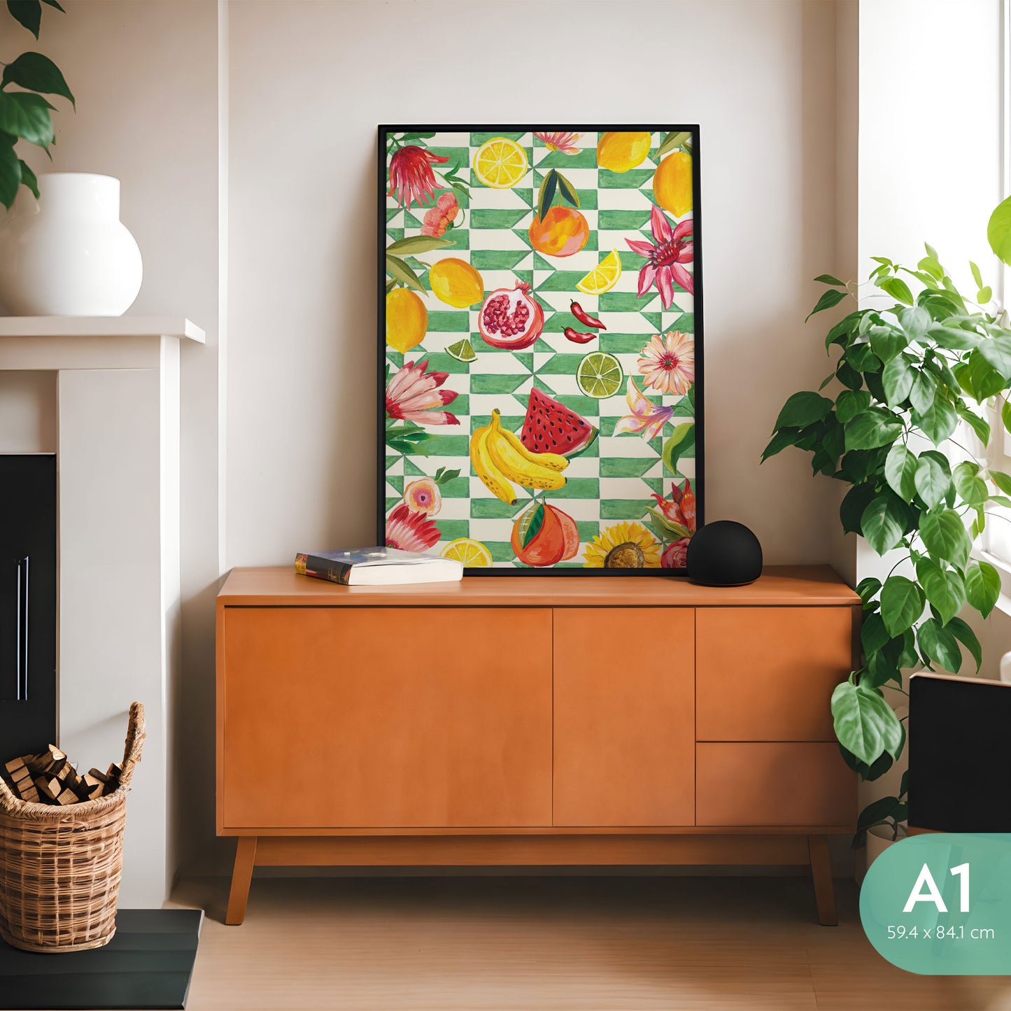 Art Print Life in Colour Pattern