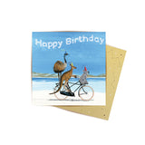 Mini Card Birthday Beach Bike