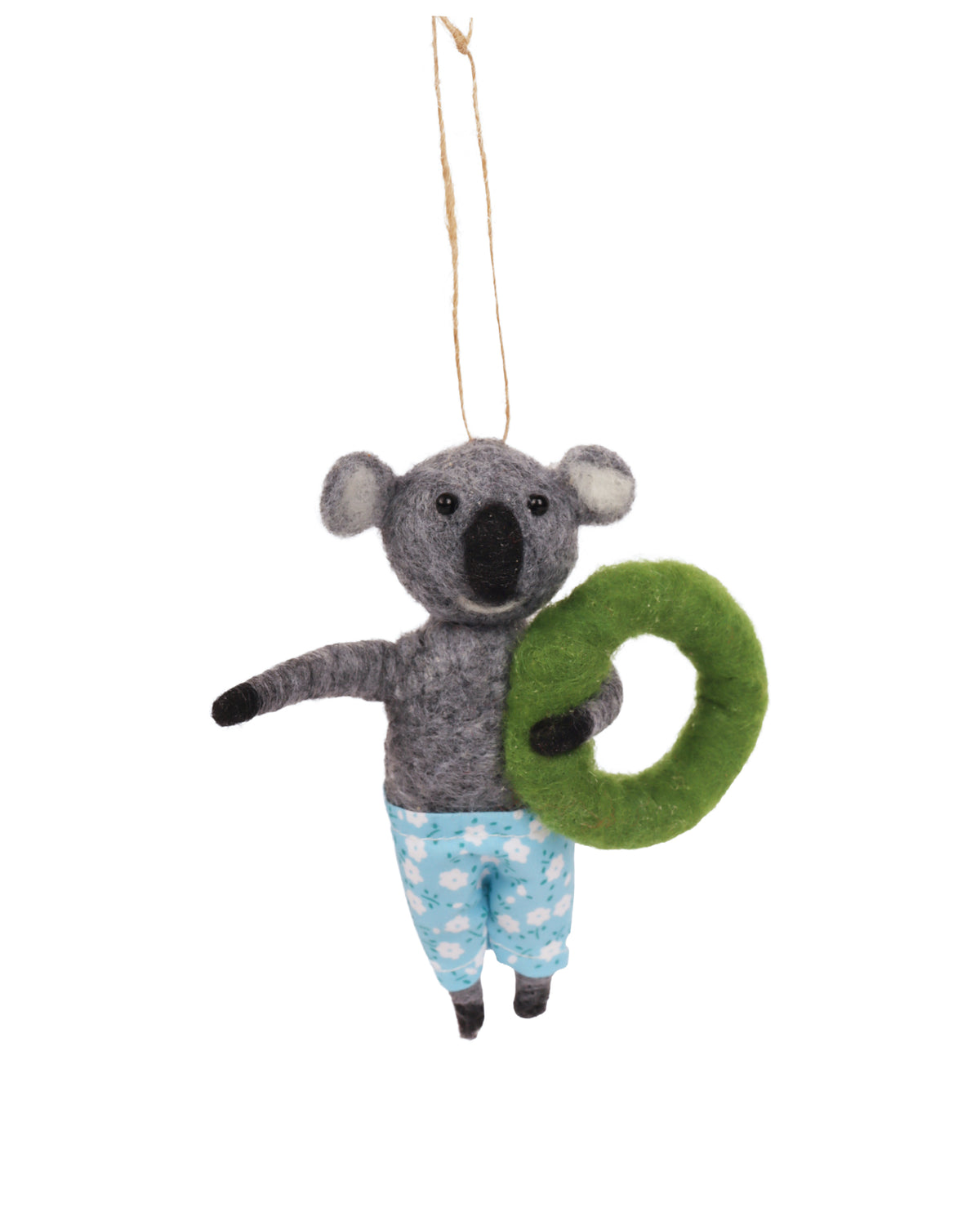 Felt Ornament Koala Swimmer