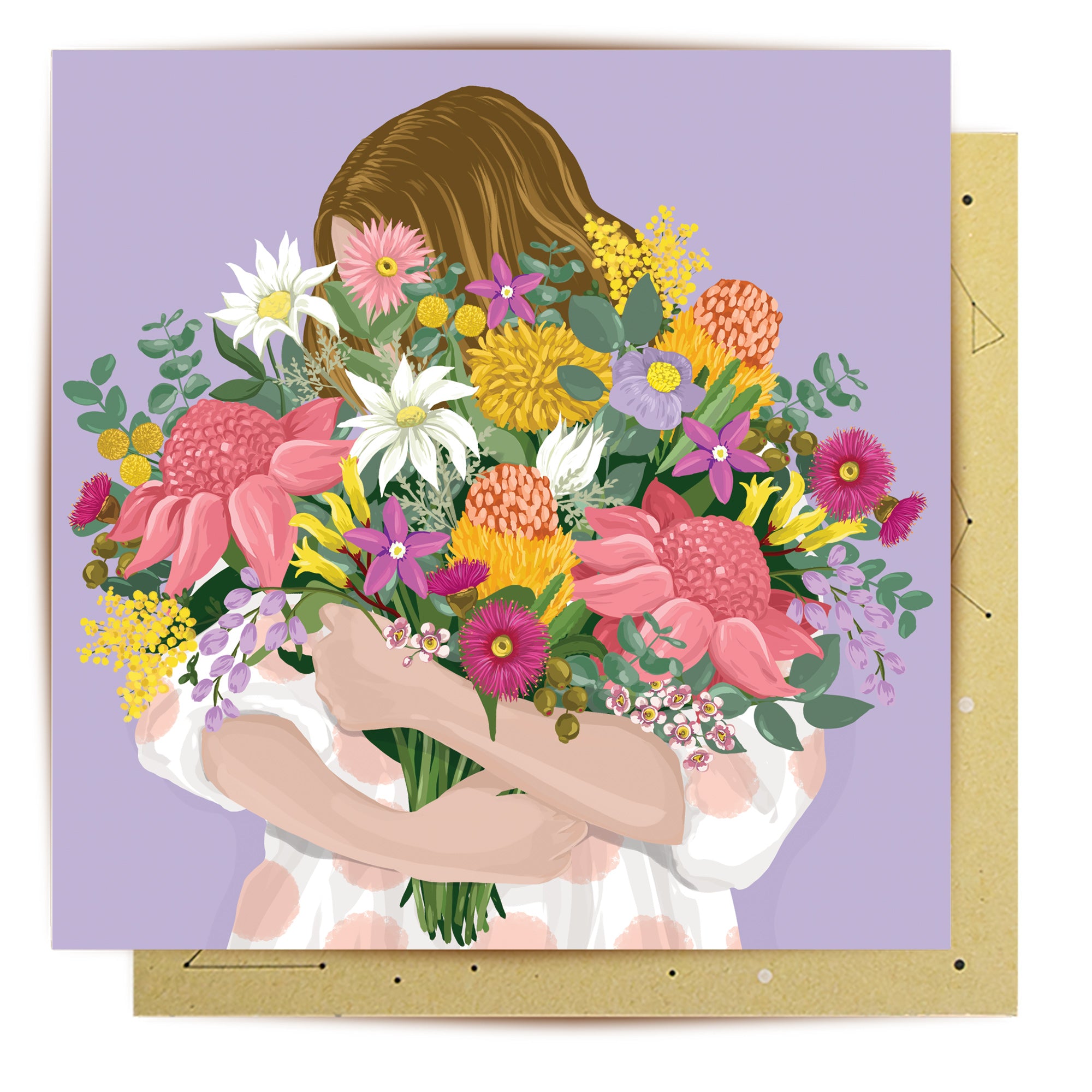 Greeting Card Bouquet Hug