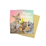 Mini Card Happy Birthday Ice Cream Critters