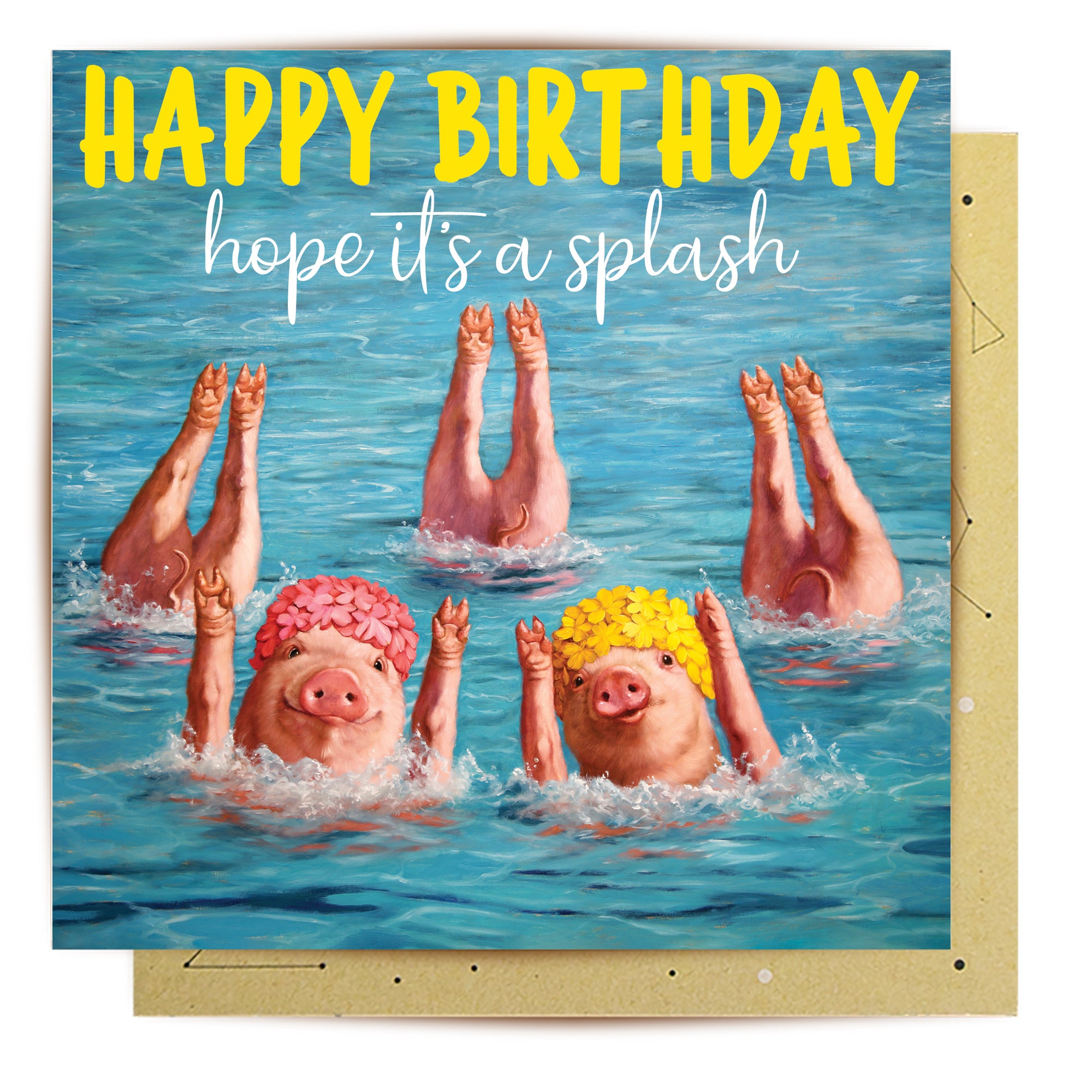 Greeting Card Synchronized Swimmers