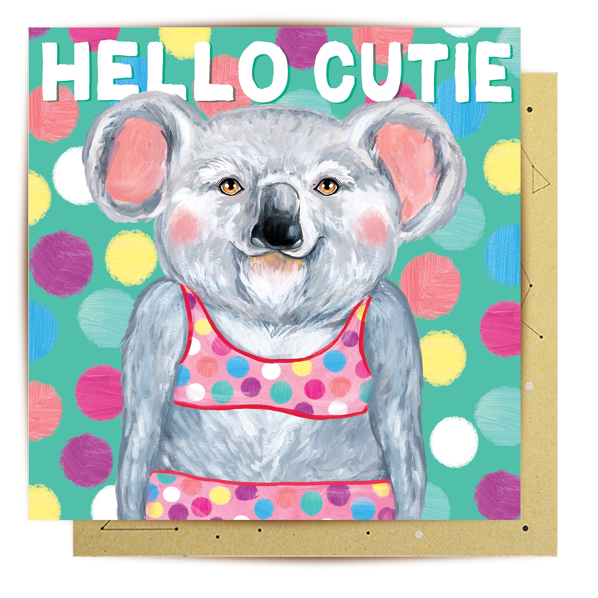 Greeting Card Aussie Cutie